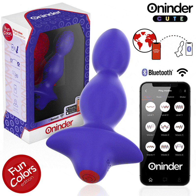 ONINDER CUTE - DILATATORE ANALE VIBRANTE LOVE BUTT - APP GRATUITA IN TUTTO IL MONDO