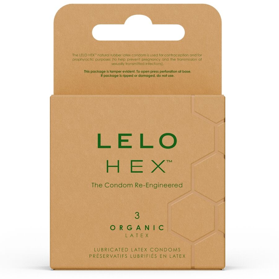 LELO - PRESERVATIVI ORGANICI HEX CONFEZIONE DA 3 UNIT