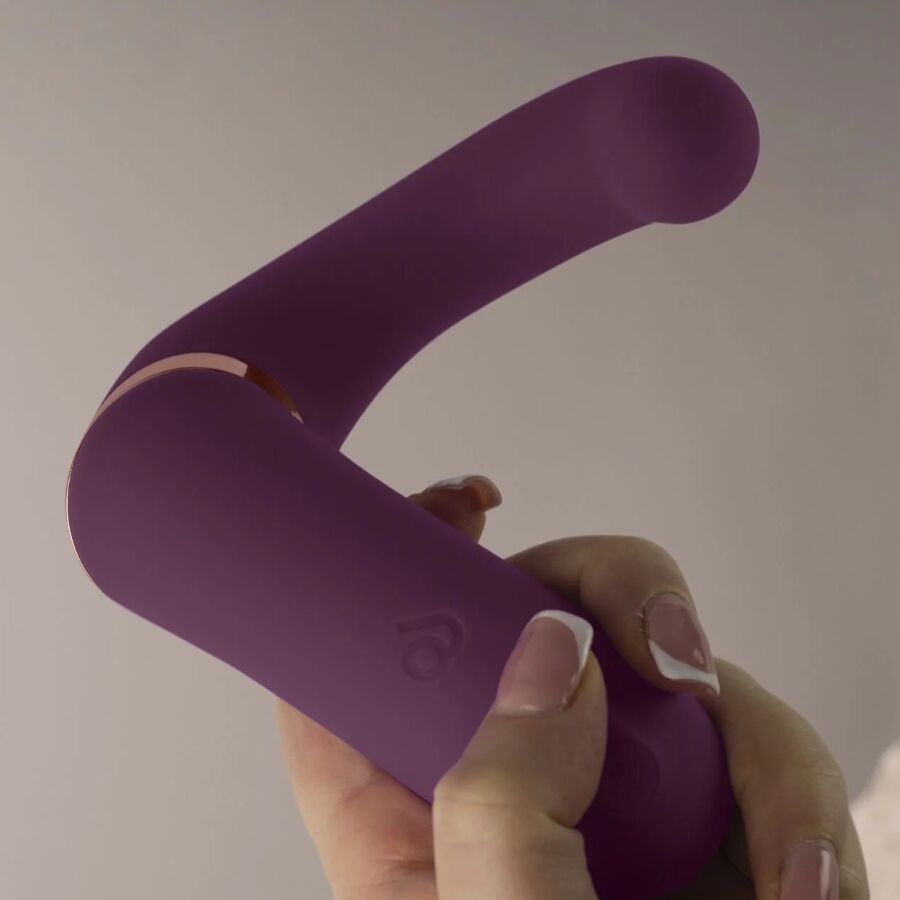 ROCKS-OFF - GEMINI DOPPIO VIBRATORE STIMOLATORE DEL CLITORIDE PUNTO G VIOLA