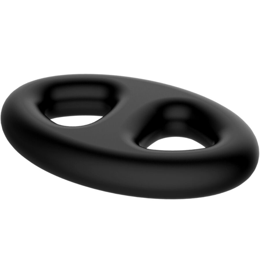 CRAZY BULL - ANELLO DOPPIO OVALE IN SILICONE