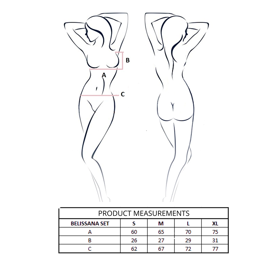 PASSION - BELISSANA REGGISENO + PERIZOMA VIOLA S/M