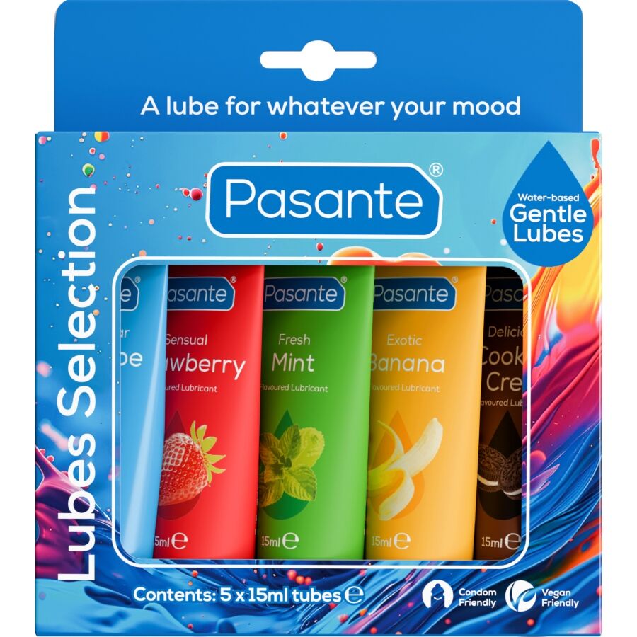 PASANTE - CONFEZIONE LUBRIFICANTI AROMI ASSORTITI 5 UNIT X 15 ML