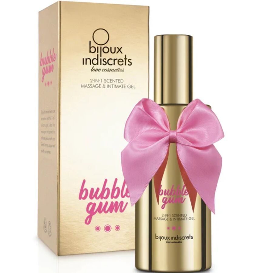 BIJOUX - BUBBLE GUM 2IN1 GEL PROFUMATO PER MASSAGGIO E INTIMO 100 ML