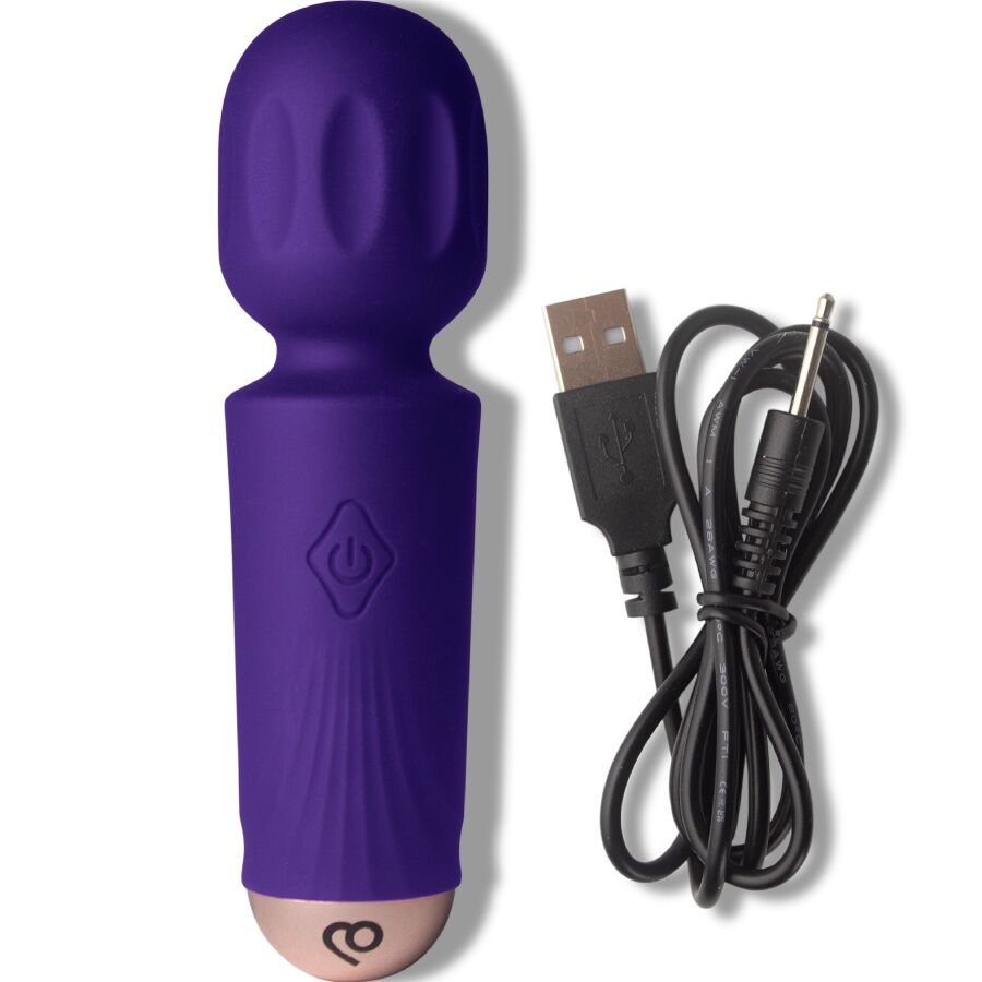 ROCKS-OFF - MINI BACCHETTA RICARICABILE 16 FUNZIONI VIOLET DREAM
