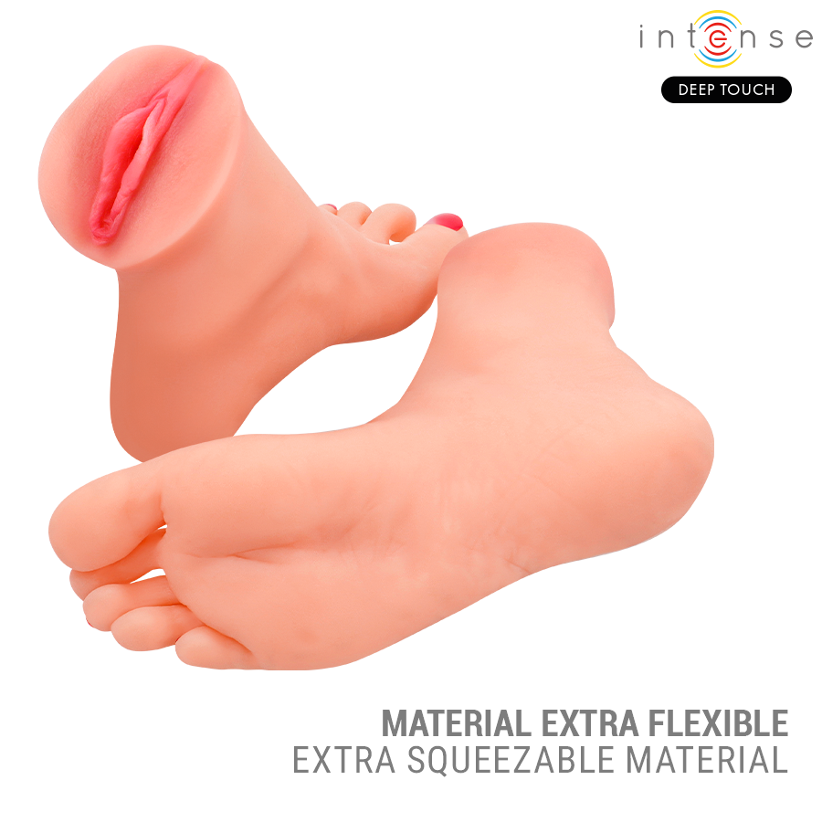 INTENSE DEEP TOUCH - MASTURBATORE A FORMA DI PIEDE IN DUE PEZZI GABBIE