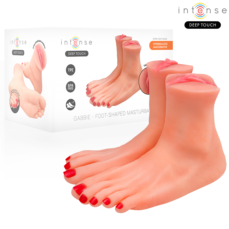 INTENSE DEEP TOUCH - MASTURBATORE A FORMA DI PIEDE IN DUE PEZZI GABBIE