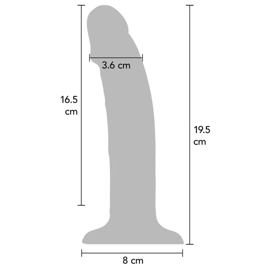 GET REAL - DILDO VIBRANTE IN SILICONE REALISTICO VIOLA 19,5 CM