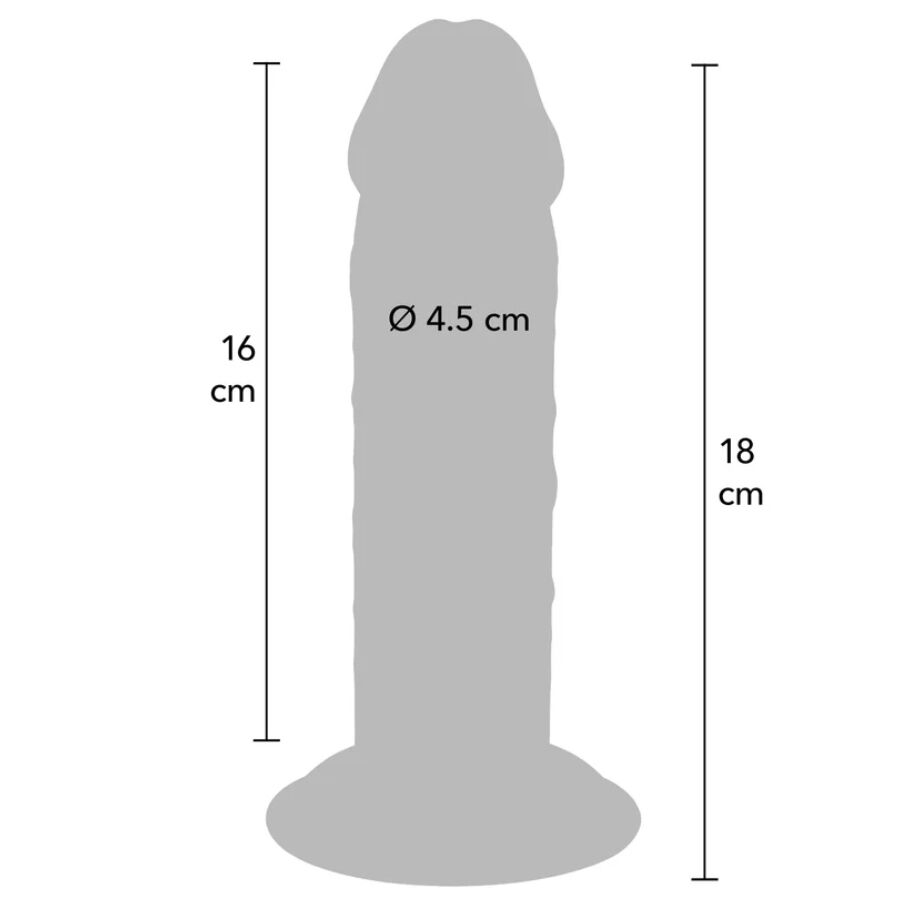 GET REAL - DONG DELUXE IN TPE A DOPPIA DENSIT 18 CM