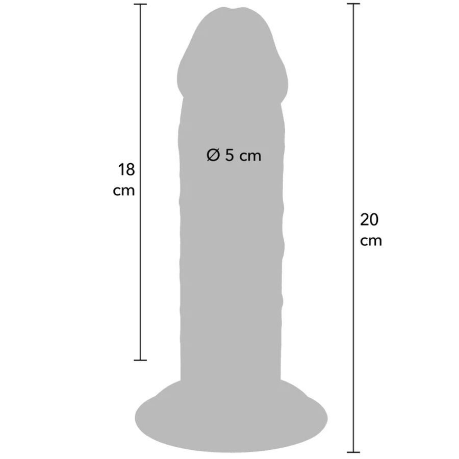 GET REAL - DONG DELUXE IN TPE A DOPPIA DENSIT 20 CM
