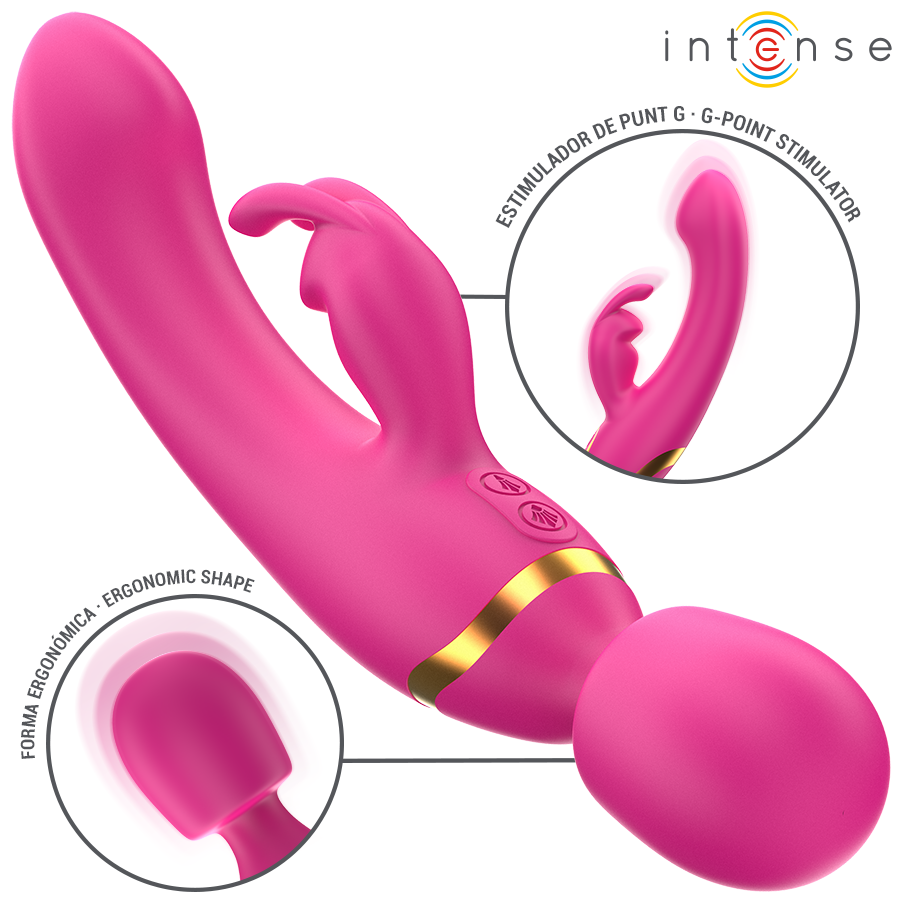INTENSE - WINONA DOPPIO VIBRATORE CONIGLIO E BACCHETTA