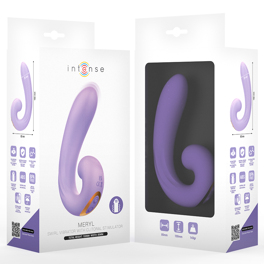 INTENSE - STIMOLATORE CLITORIDEO A DOPPIA VIBRAZIONE MERYL