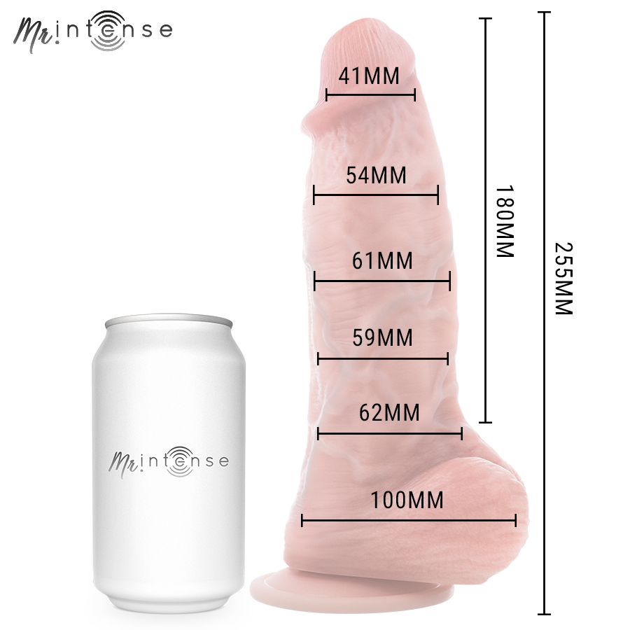 MR INTENSE - DILDO IN SILICONE SPENCER CON PENE GRANDE 25,5 CM -- 6,2 CM