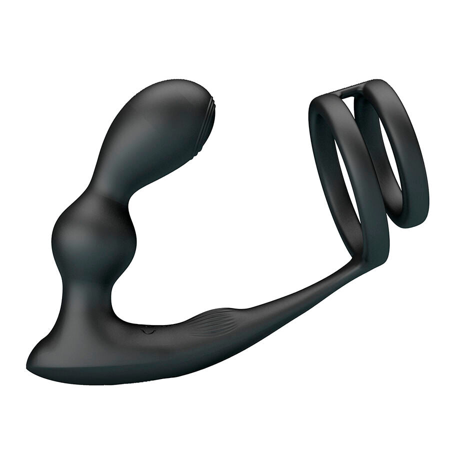 MR PLAY - PLUG ANALE VIBRANTE CON ANELLO PER PENE E TELECOMANDO