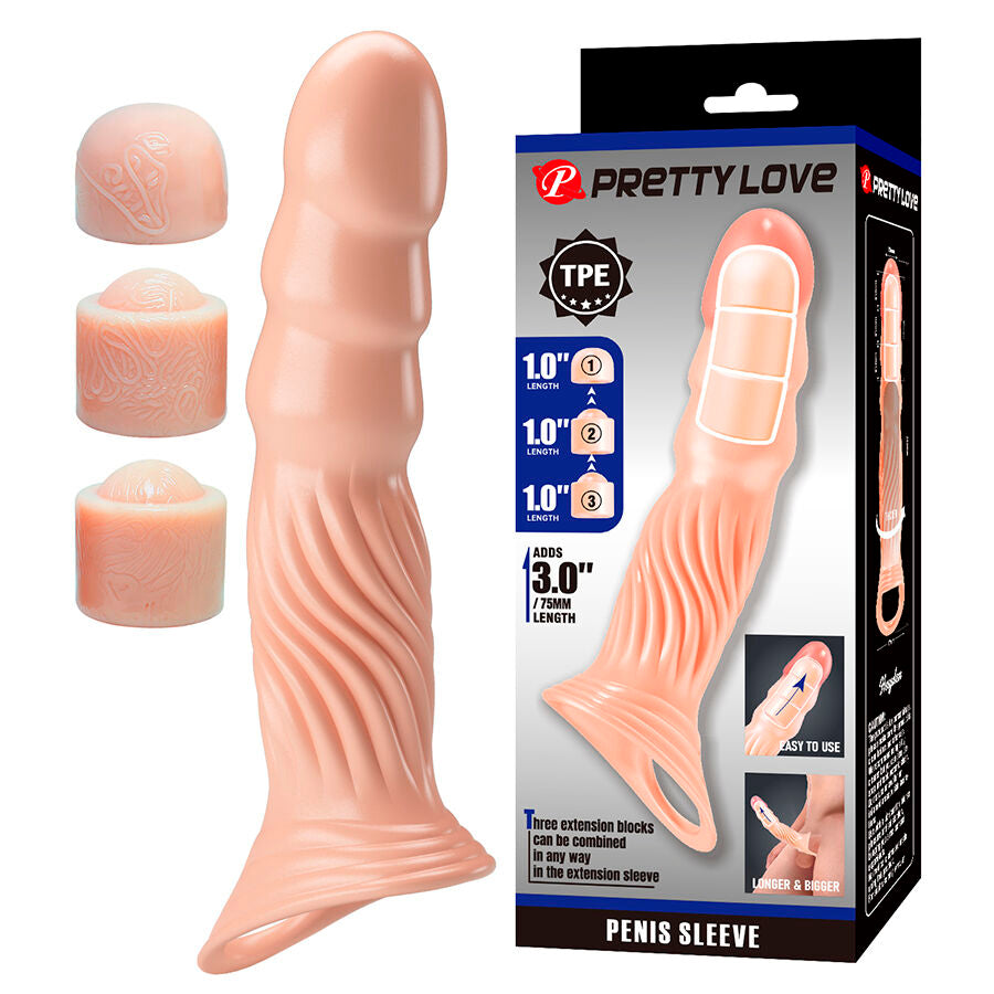 PRETTY LOVE - GUAINA PER PENE TESTURIZZATA CON ESTENSORI