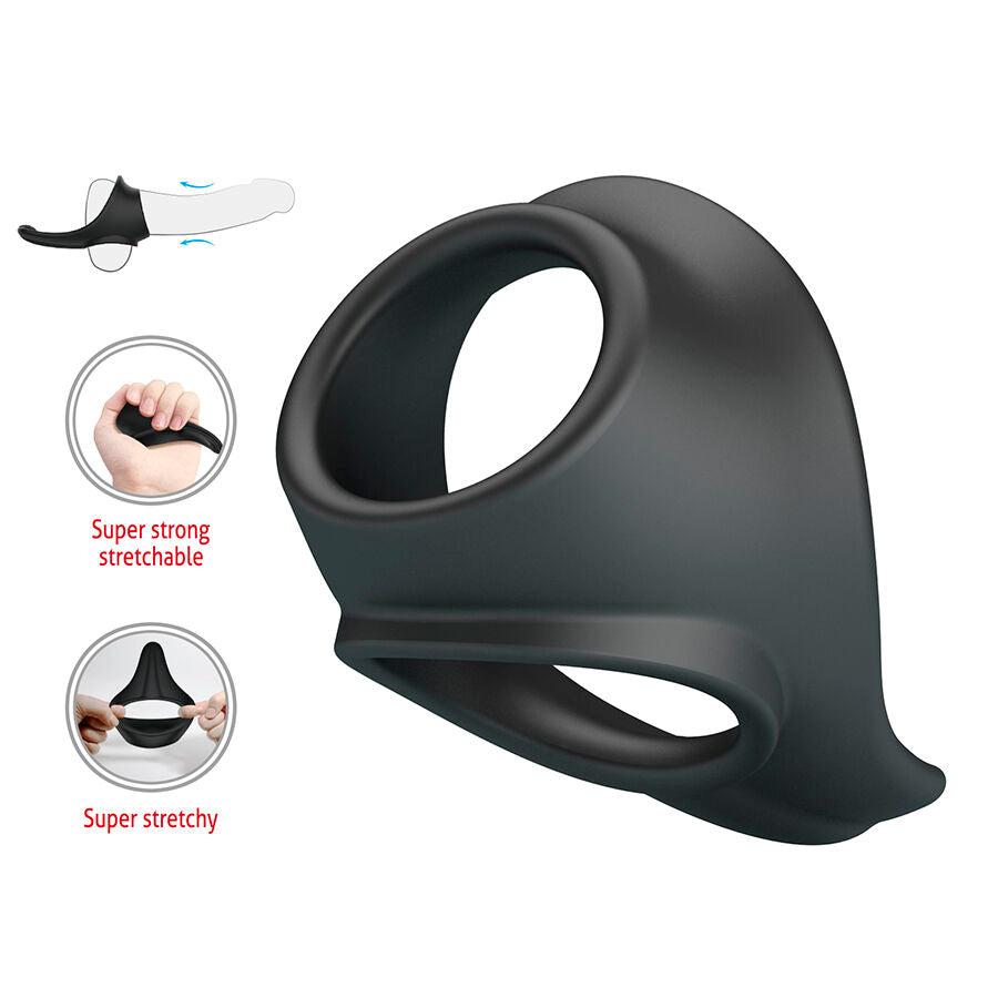 CRAZY BULL - ZADOK ANELLO ERGONOMICO CON STIMOLATORE PERINEALE