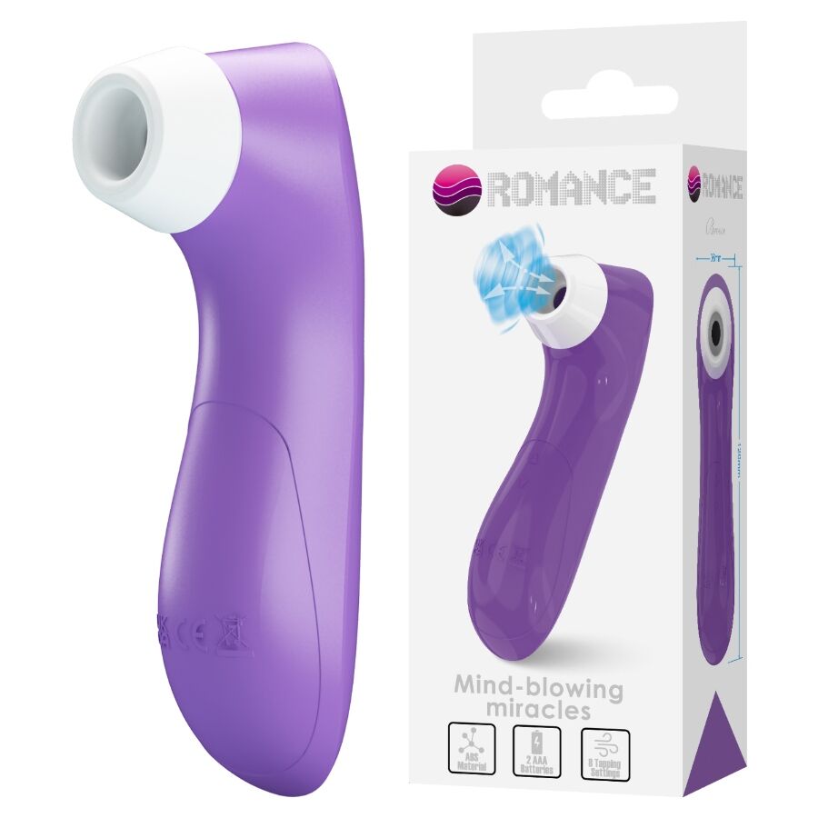 ROMANCE - STRUMENTO DI ASPIRAZIONE CLITORIDEA CON TECNOLOGIA A PULSAZIONE VIOLA