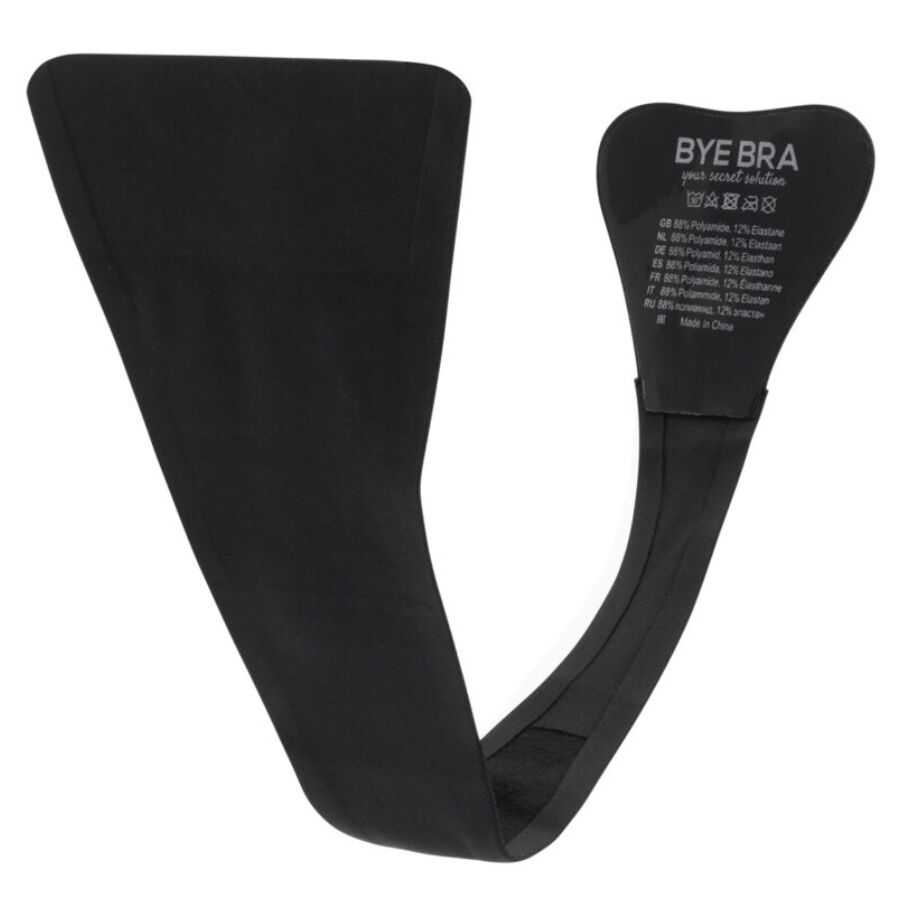 BYE-BRA - TANGA ADHESIVO NEGRO TALLA NICA