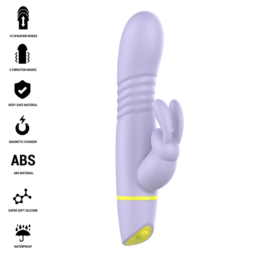 INTENSE - STIMOLATORE E VIBRATORE A SPINTA HELEN RABBIT