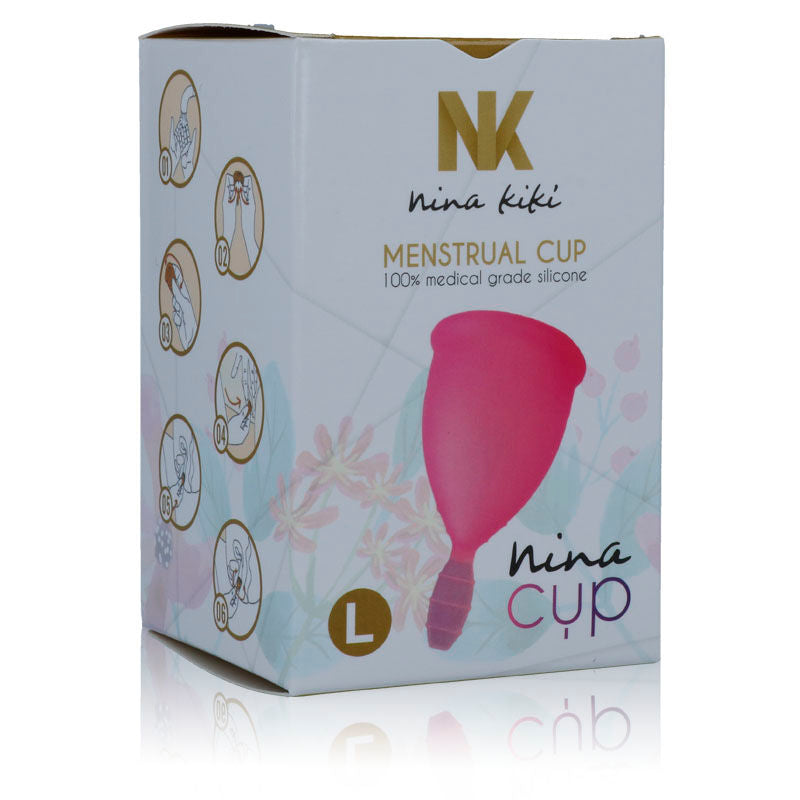 NINA KIK - COPPA MESTRUALE ROSA - TAGLIA L