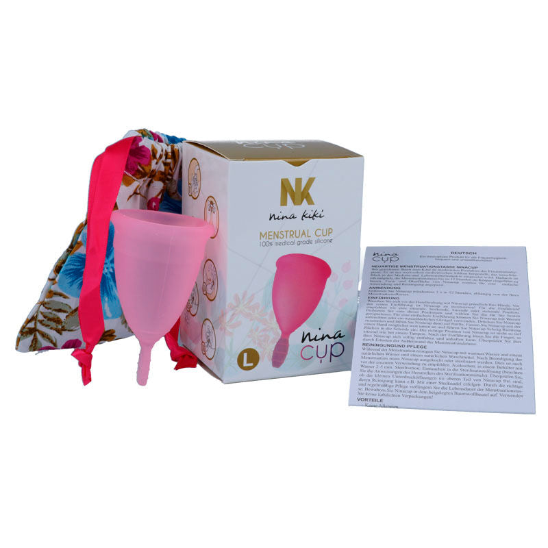 NINA KIK - COPPA MESTRUALE ROSA - TAGLIA L