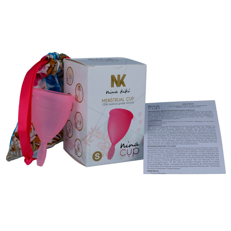 NINA KIK - COPPA MESTRUALE ROSA - TAGLIA S