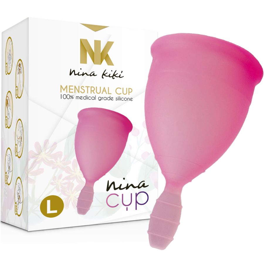 NINA KIK - COPPA MESTRUALE ROSA - TAGLIA L