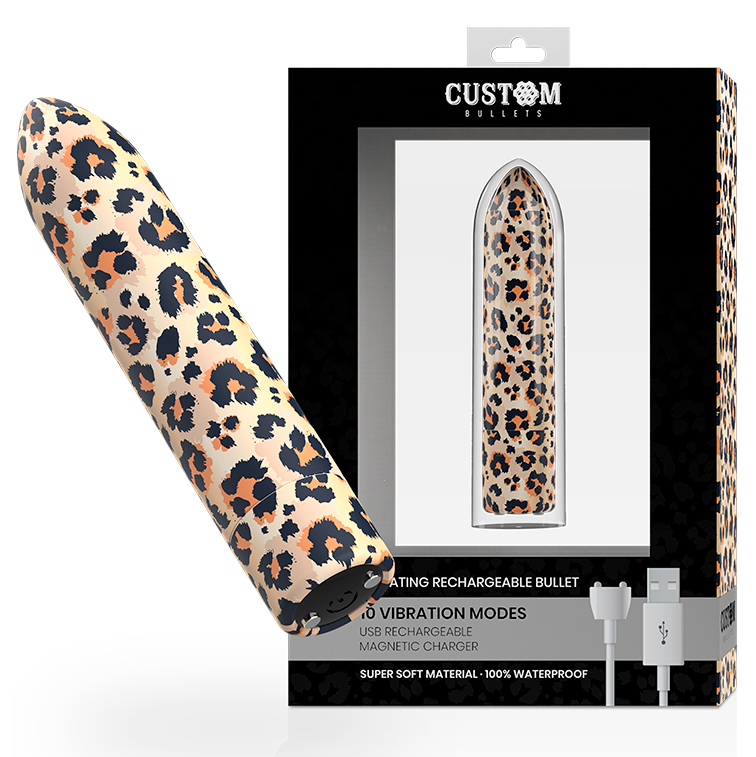 CUSTOM BULLETS - PERSONALIZZATI RICARICABILI LEOPARD 10 INTENSIT