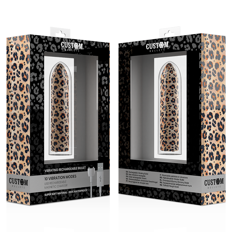 CUSTOM BULLETS - PERSONALIZZATI RICARICABILI LEOPARD 10 INTENSIT