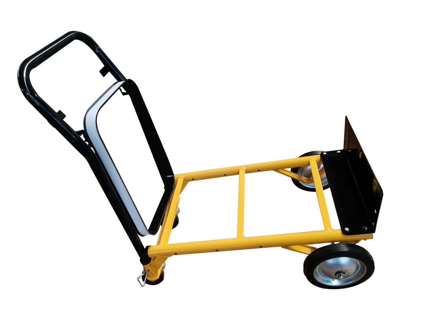 Carrello multifunzione misure prodotto 99x38x31 cm misure pala 30x15,5 cm dotato di due ruote in gomma da 6" e due ruote pivottanti da 2" Portata 45 kg