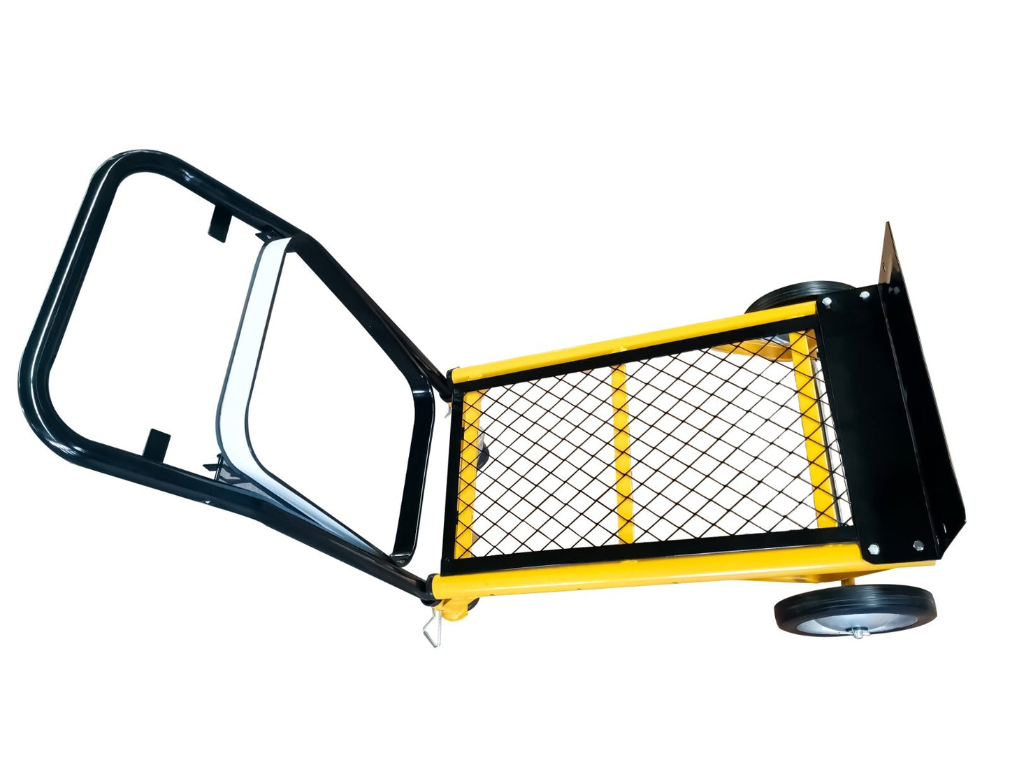 Carrello multifunzione misure prodotto 99x38x31 cm misure pala 30x15,5 cm dotato di due ruote in gomma da 6" e due ruote pivottanti da 2" Portata 45 kg