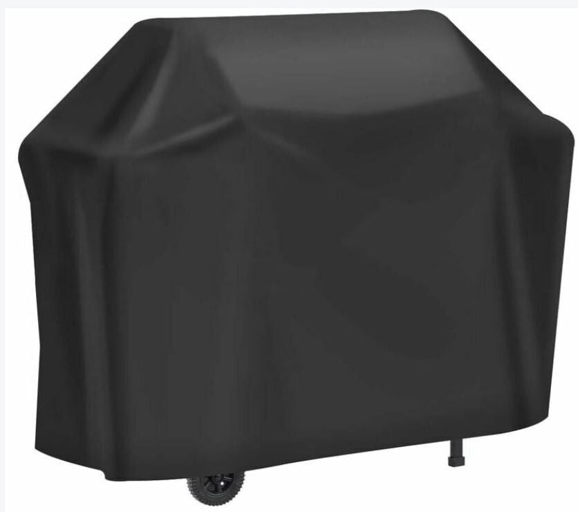 Copertura protettiva di colore nero per barbecue rettangolare in 210D Oxford PU Misure: 105X60X95 cm Resistente all'acqua, alla polvere e ai raggi UV