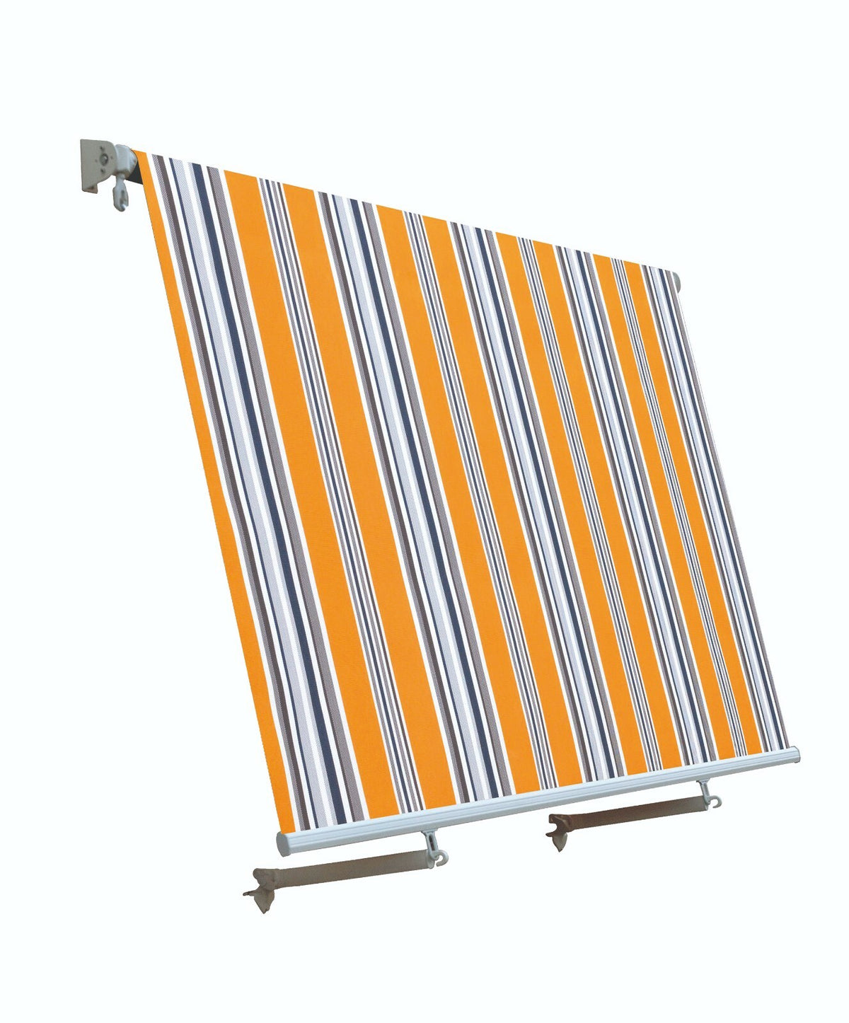 Garden Friend Tenda Da Sole A Caduta Con Bracci in alluminio e poliestere misura 245x300 cm colore riga gialla