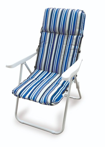 Garden Friend Poltrona Ischia Multiposizione 58x68x106h cm a righe blu