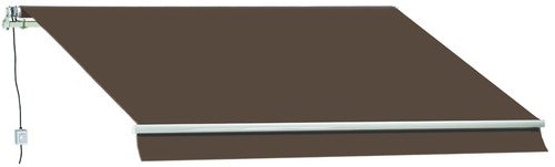Garden Friend Tenda barra quadra motorizzata Marrone P. 200 L. 300